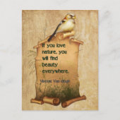 "Van Gogh" nature quote card Briefkaart (Voorkant)