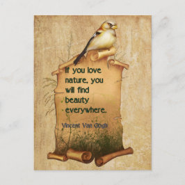 "Van Gogh" nature quote card Briefkaart
