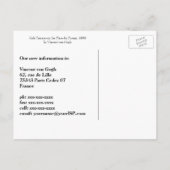 Van Gogh Night Cafe Change of Address Aankondigingskaart (Achterkant)