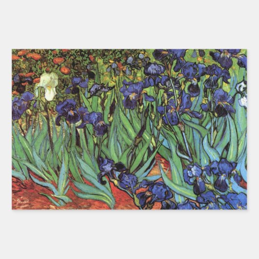 Van Gogh Night Cafe, Sterrennacht en Irises Inpakpapier Vel (Voorkant 3)