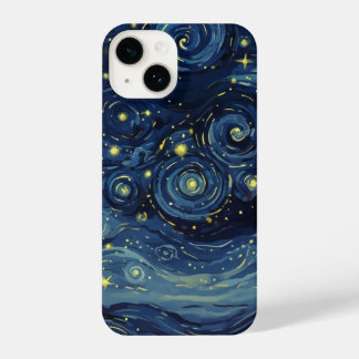 Van Gogh Night Sky Inspired Artwork iPhone 14 Hoesje