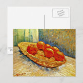 Van Gogh - Nog steeds leven met een mandje van zes Briefkaart (Voorkant / Achterkant)