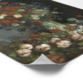 Van Gogh - Nog steeds leven met weidebloemen en ro Poster (Hoek)