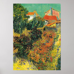 Van Gogh - Noon of Garden Behind a House Poster
