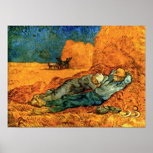 VAN GOGH - NOON REST VAN HET WERK (NA MILLET) POSTER (Voorkant)
