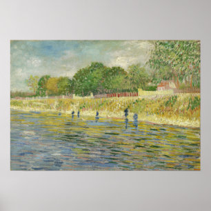 Van Gogh - Oever van de Seine Poster