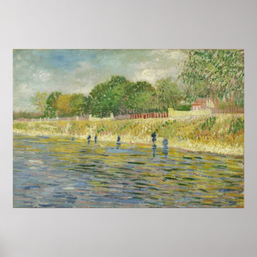 Van Gogh - Oever van de Seine Poster (Voorkant)