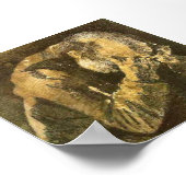 Van Gogh Old Man met kop in handen (F998) Poster (Hoek)