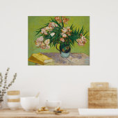 Van Gogh Oleanders Pink Floral Still Life Art Poster (Keuken)