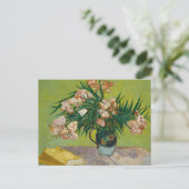 Van Gogh Oleanders Roze Bloemstilleven Kunst Briefkaart (Staand voorkant)