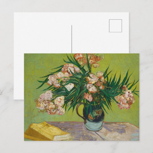 Van Gogh Oleanders Roze Bloemstilleven Kunst Briefkaart (Voorkant / Achterkant)
