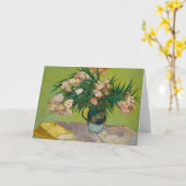 Van Gogh Oleanders Roze Bloemstilleven Kunst Kaart (Gele Bloem)