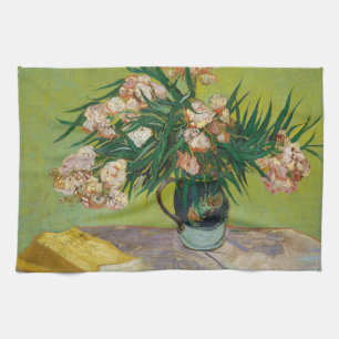 Van Gogh Oleanders Roze Bloemstilleven Kunst Theedoek