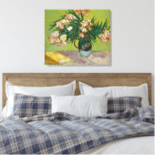 Van Gogh Oleanders Roze Bloemstuk Kunst Canvas Afdruk (Insitu (Slaapkamer))