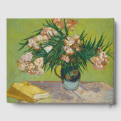 Van Gogh Oleanders Roze Bloemstuk Kunst Gastenboek (Achterkant)