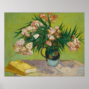Van Gogh Oleanders Roze Bloemstuk Kunst Poster