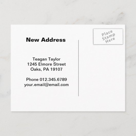 Van Gogh | olijfbomen | Adreswijziging Aankondigingskaart (Achterkant)