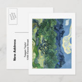 Van Gogh | olijfbomen | Adreswijziging Aankondigingskaart (Voorkant / Achterkant)