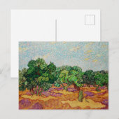 Van Gogh - Olijfbomen, beroemd schilderij, Briefkaart (Voorkant / Achterkant)