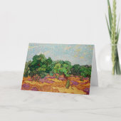 Van Gogh - Olijfbomen, beroemd schilderij, Kaart (Voorkant)