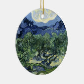 Van Gogh Olijfbomen - Blue Mountain Art Keramisch Ornament (Rechts)