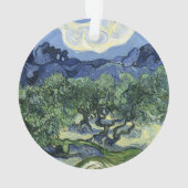 Van Gogh Olijfbomen - Blue Mountain Art Ornament (achterkant)