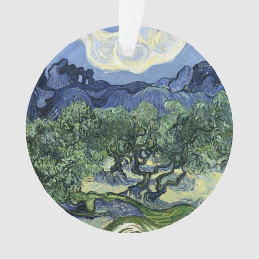 Van Gogh Olijfbomen - Blue Mountain Art Ornament (voorkant)