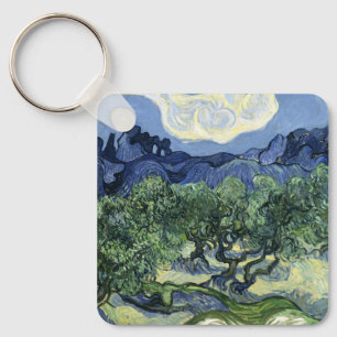 Van Gogh Olijfbomen - Blue Mountain Art Sleutelhanger