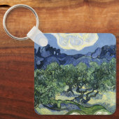 Van Gogh Olijfbomen - Blue Mountain Art Sleutelhanger (Voorkant)