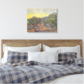 Van Gogh Olijfbomen Gele Lucht Kunst Canvas Afdruk (Insitu (Slaapkamer))