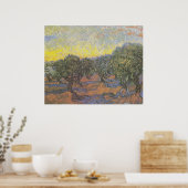 Van Gogh Olijfbomen Gele Lucht Kunst Poster (Keuken)