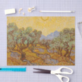 Van Gogh Olijfbomen Gele Zon Hemel Tissuepapier (Craft)