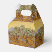 Van Gogh olijfbomen gele zon lucht Bedankdoosjes (Achterkant)
