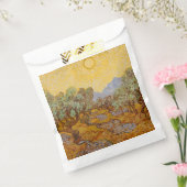 Van Gogh olijfbomen gele zon lucht Bedankzakje (Gezegeld)