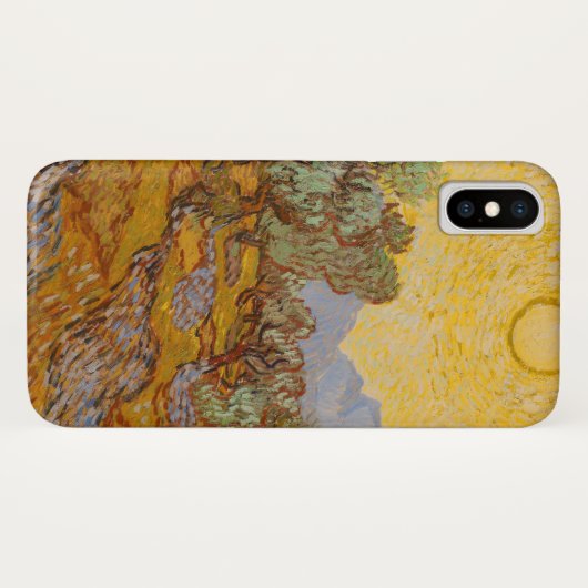 Van Gogh olijfbomen gele zon lucht Case-Mate iPhone Case (Achterkant (horizontaal))