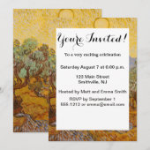 Van Gogh olijfbomen gele zon lucht Kaart (Voorkant / Achterkant)