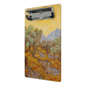 Van Gogh olijfbomen gele zon lucht Mini Klembord (Angled2)