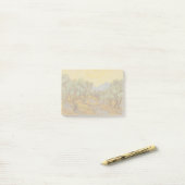 Van Gogh olijfbomen gele zon lucht Post-it® Notes (Op bureau)
