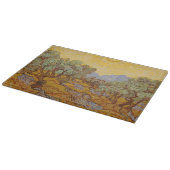 Van Gogh olijfbomen gele zon lucht Snijplank (Hoek)