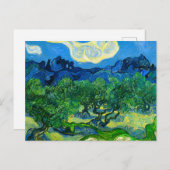 Van Gogh Olijfbomen in een bergachtig landschap Briefkaart (Voorkant / Achterkant)