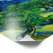 Van Gogh Olijfbomen in een Bergachtig Landschap Foto Afdruk (Hoek)