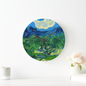 Van Gogh Olijfbomen in een bergachtig landschap Grote Klok (Huis)