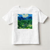 Van Gogh Olijfbomen in een bergachtig landschap Kinder Shirts (Voorkant)