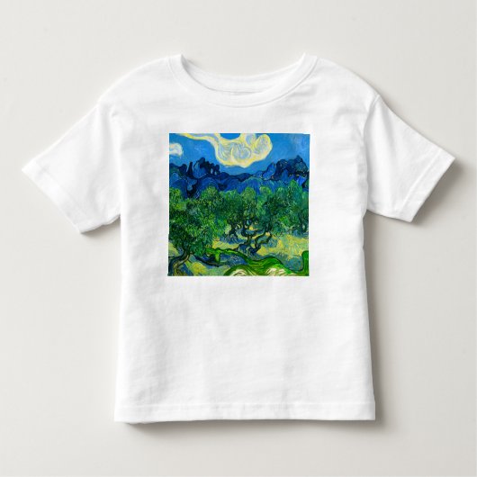 Van Gogh Olijfbomen in een bergachtig landschap Kinder Shirts (Voorkant)