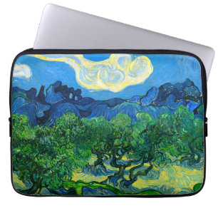 Van Gogh Olijfbomen in een bergachtig landschap Laptop Sleeve