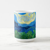 Van Gogh Olijfbomen in een bergachtig landschap Magische Mok (Midden)