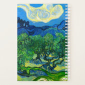 Van Gogh Olijfbomen in een bergachtig landschap Planner (Achterkant)