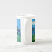 Van Gogh Olijfbomen in een bergachtig landschap Porselein Kop (Achterkant)