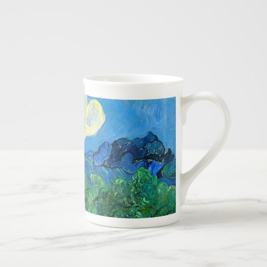 Van Gogh Olijfbomen in een bergachtig landschap Porselein Kop (Rechts)