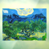 Van Gogh Olijfbomen in een bergachtig landschap Raamsticker (Vel 3)